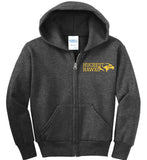 Hucrest Hawks YOUTH Full Zip Sweatshirt