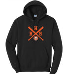 Roseburg Baseball Cross Bat Hoodie