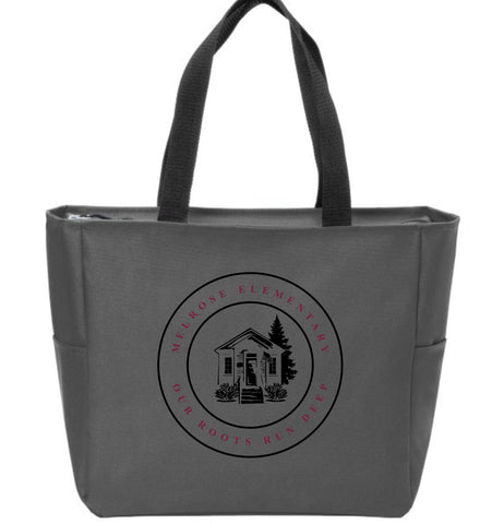 Melrose Old School Zipper Tote
