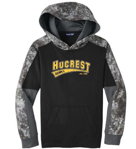 Hucrest Hawks YOUTH Camo Sweatshirt